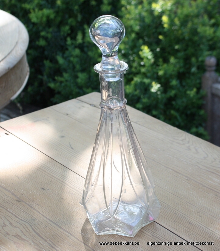 Antieke glazen fles Noyer St Amand