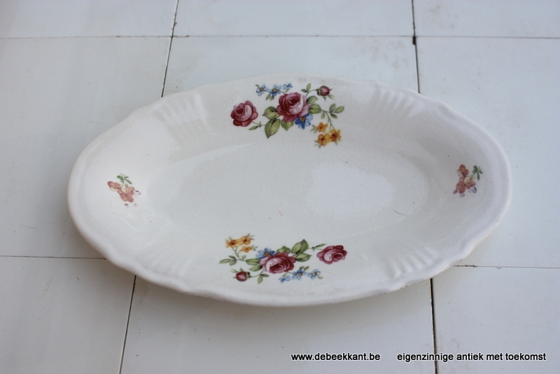 Zuurtjesschaal wit met bloemen H Keramik Germany