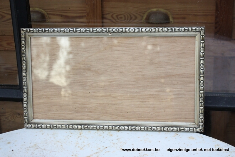 Antieke lange kader zilverkleur 23 x 41