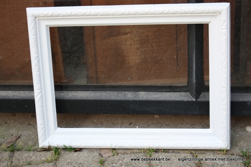 Antieke houten kader geschilderd 34.4 x 46              