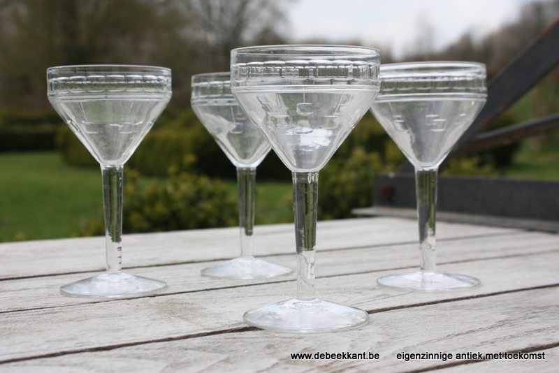 Antieke art deco portglaasjes glaasjes