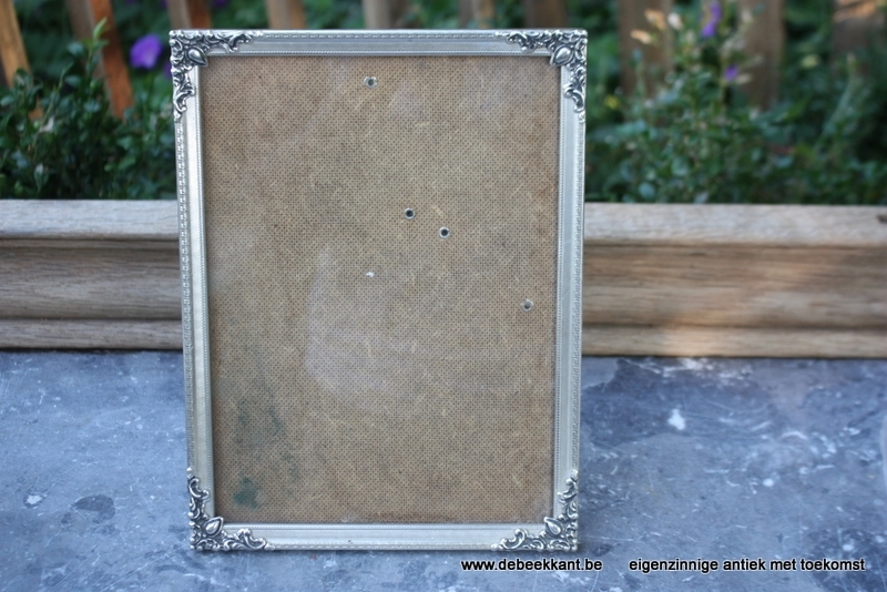 Vintage kader zilverkleur 18 x 24.1 cm