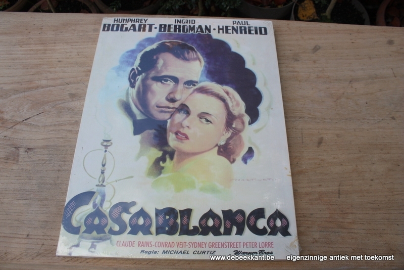 Vintage kader canvas film Casablanca