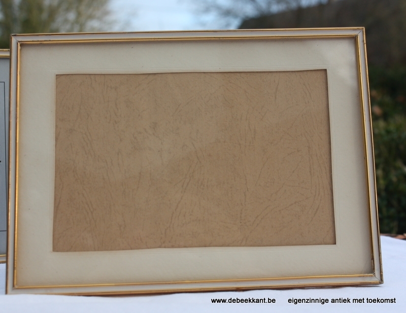 Set van twee kadertjes metaal 13.2 x 18.2