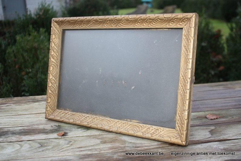 Antieke houten kader lijst bronskleur 27 x 31.9