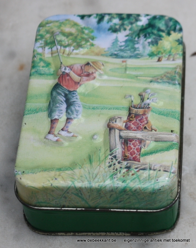 Embossed Golf Tin Chambers Candy