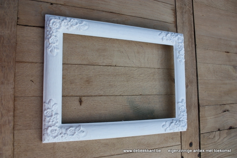 Antieke kader bloemen 35.7 x 48.5