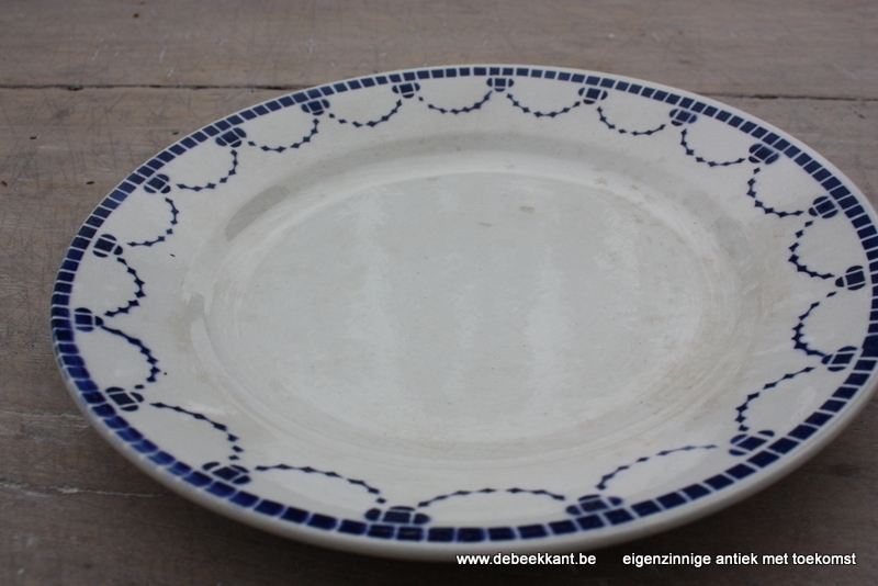 Dinnerbord St Ghislain blokjes