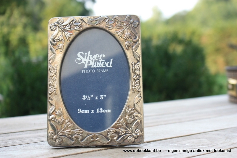 Silver plated kadertje fotolijst 9 x 13