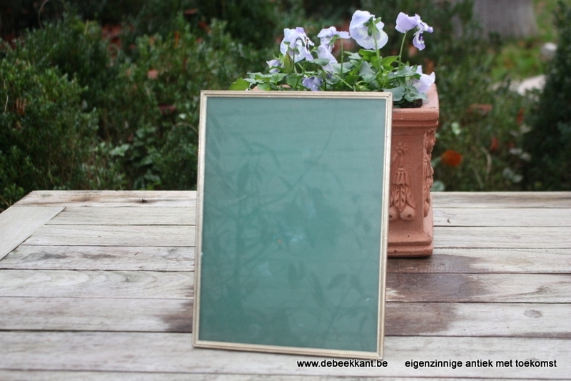 Vintage metalen kader Denmark 18.2 x 24.3