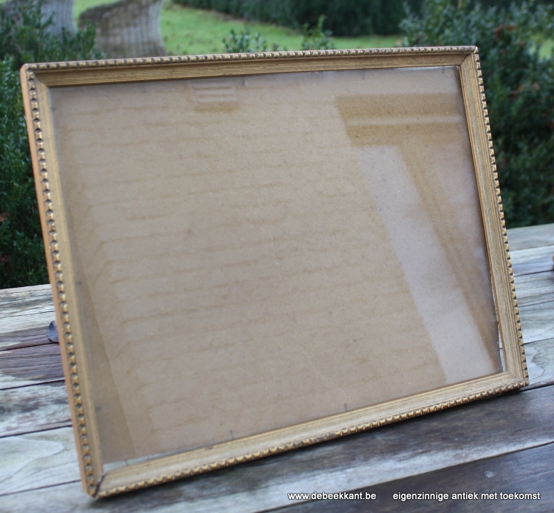 Retro houten kader doré 32.2 x 42.2