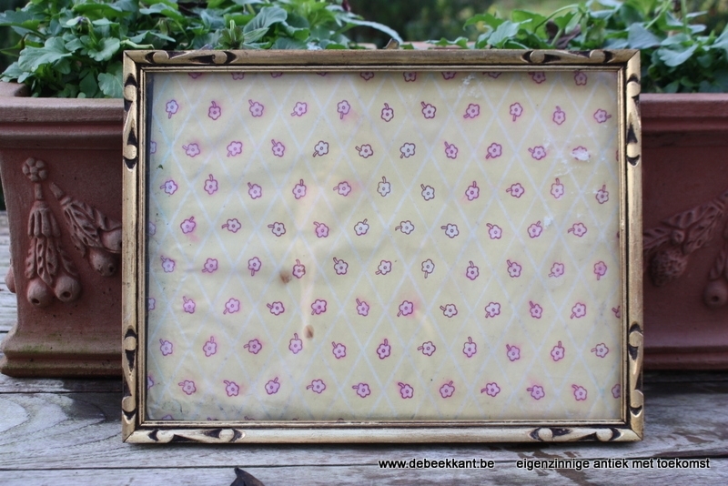 Antieke artdeco kader doré 19.3 x 26.5