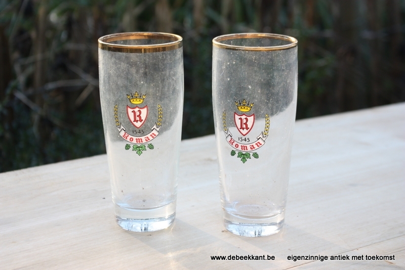 Pilsglazen glazen brouwerij Roman