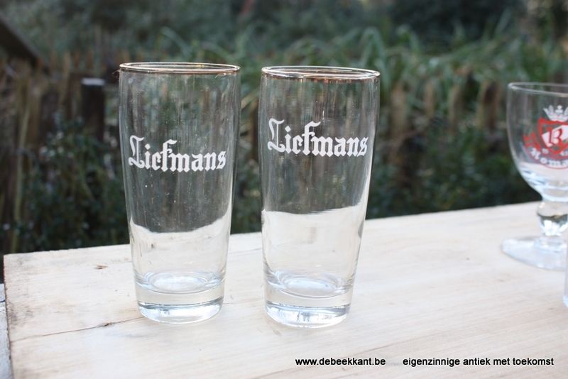 Glazen bierglazen brouwerij Liefmans Oudenaarde