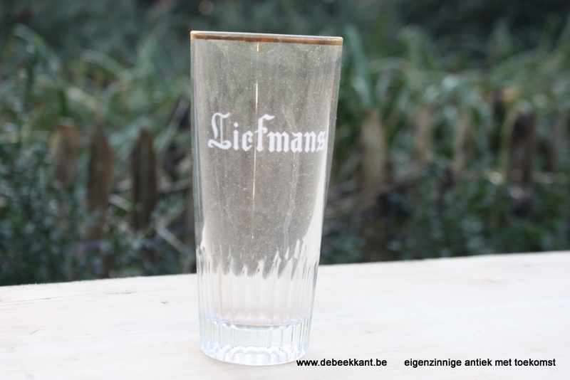 Bierglas glas ribbels brouwerij LIEFMANS