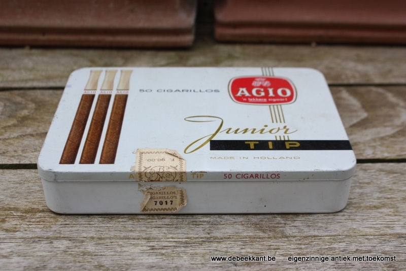 Blikken doos sigaren Agio Junior Tip