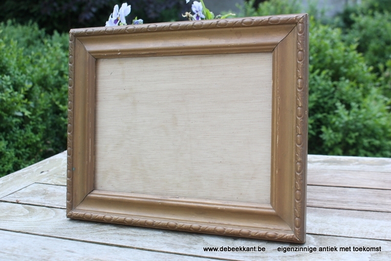 Antieke houten kader bronskleurig 25,5 x 32,1
