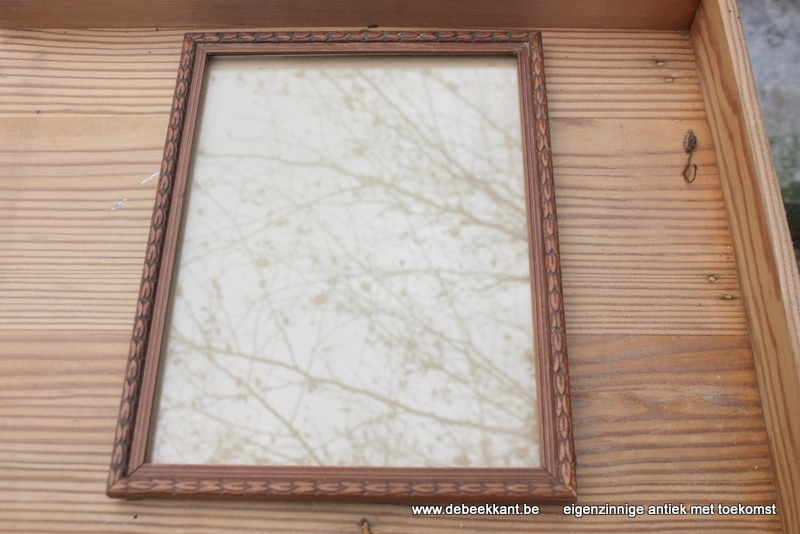 Antieke vintage houten kader 20.2 x 26