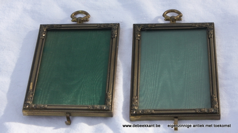 Mini koperen kadertjes 7 x 10,4