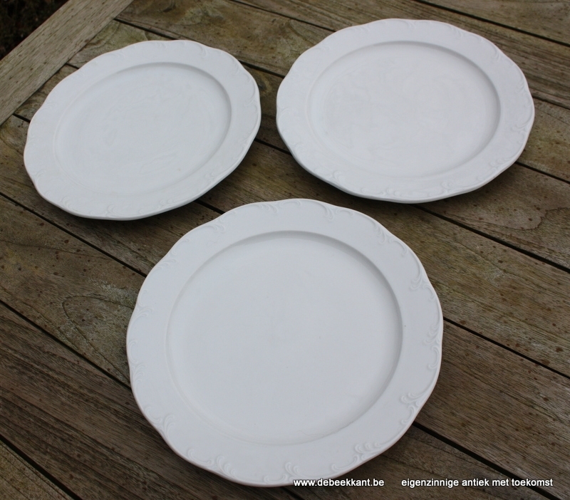 Borden Rosenthal wit met motief Classic Rose Collection 