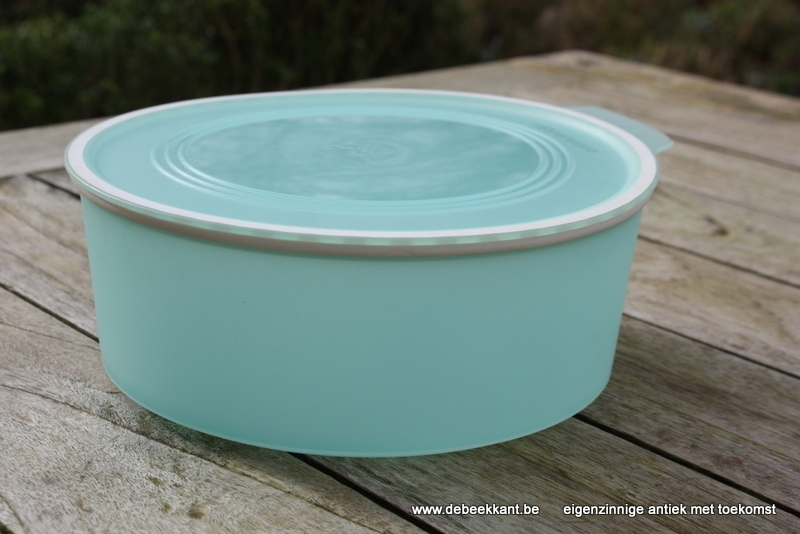 Retro bewaarpot pot Tupperware mint