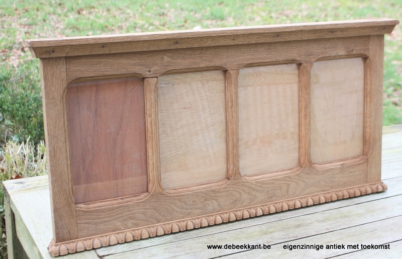 Antieke eiken pele mele artdeco opgekuist 37.5 x 76.5