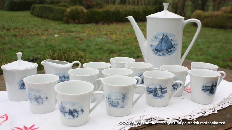 Koffieservies Nederlandse provincies Bavaria Porzellan