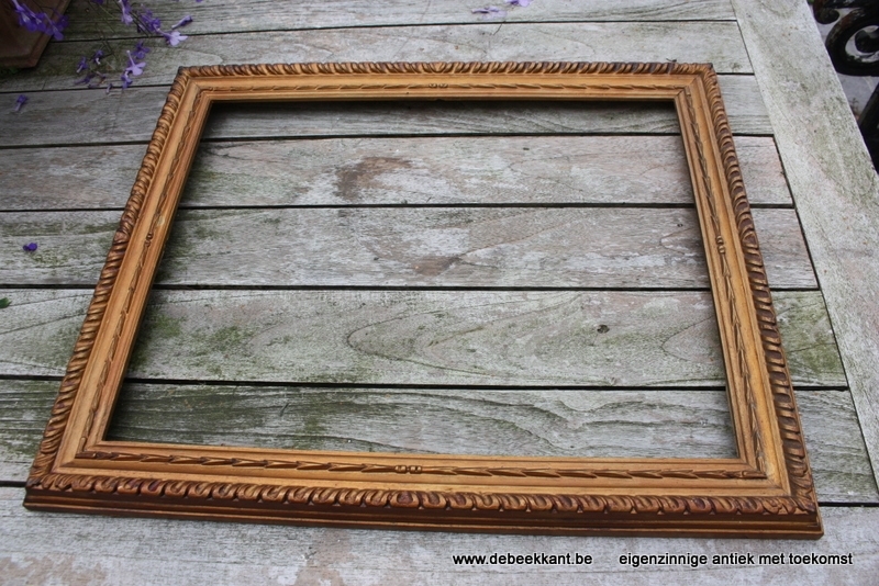 Antieke houten kader lijst schilderijkader doré 46.5 x 56.5