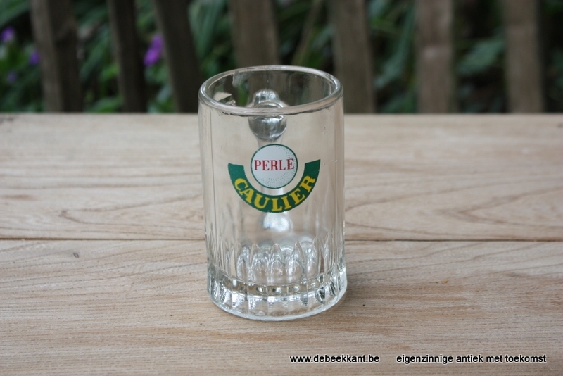 Bierglas met handvat bierpot glas PERLE CAULIER