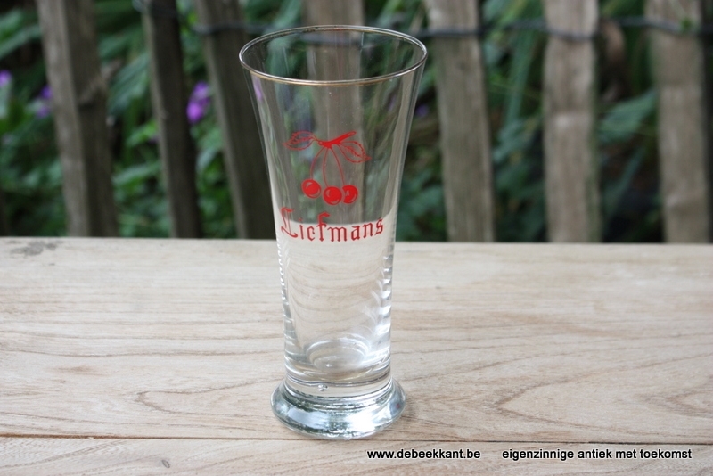 Oud bierglas LIEFMANS kriek