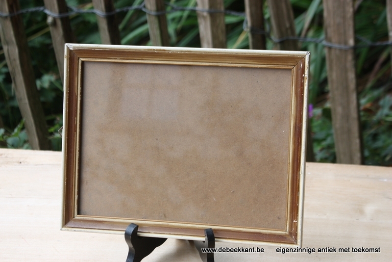 Vintage beige kader lijst 20,7 x 26.7
