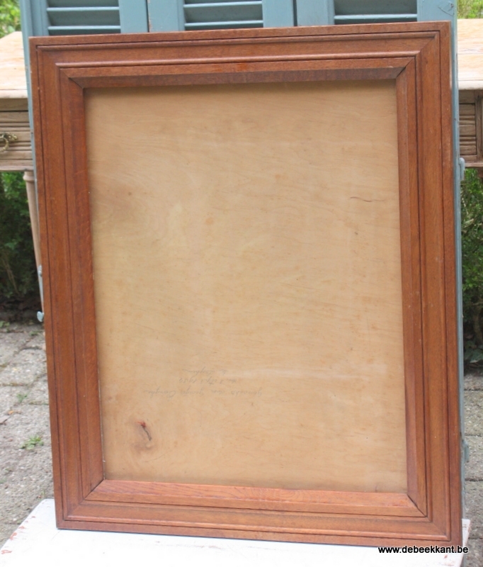 Grote eiken kader lijst 68.2 x 82.3