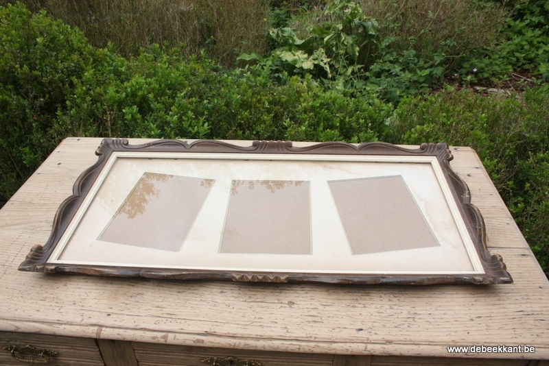 Antiek grote artdeco kader lijst 40 x 50