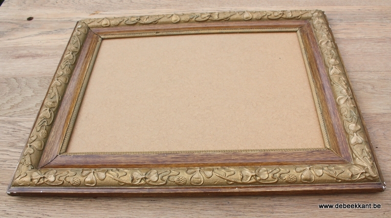 Antieke kader lijst klavertjes 4 38,2 x 47,8