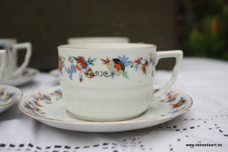 Antiek koffieserviesje 4 personen Mitterteich Bavaria
