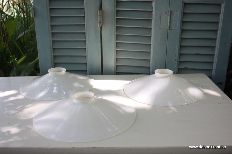 Antieke opaline lamp kap